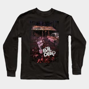 THE EVIL DEAD (1981) - Painted Poster (distressed) Long Sleeve T-Shirt